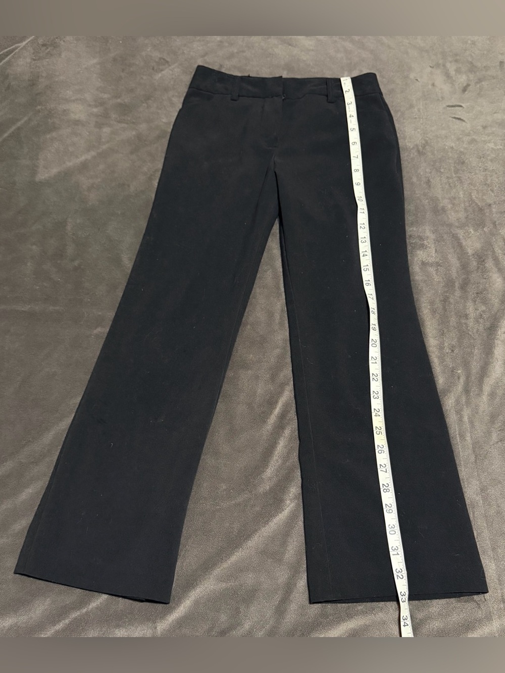 Size 10 Solid Black Dress Pants Great Condition Easy Open & Close Fastener CUTE